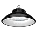 Produktbild Anten LED Hallenstrahler 100W mit 13000LM in Kaltweiß(6000-6500K)| LED Hallenleuchte LED High Bay Lichts Industrial Kronleuchter Werkstattbeleuchtung | LED UFO Industrielampe Schutzart IP65, Schwarz