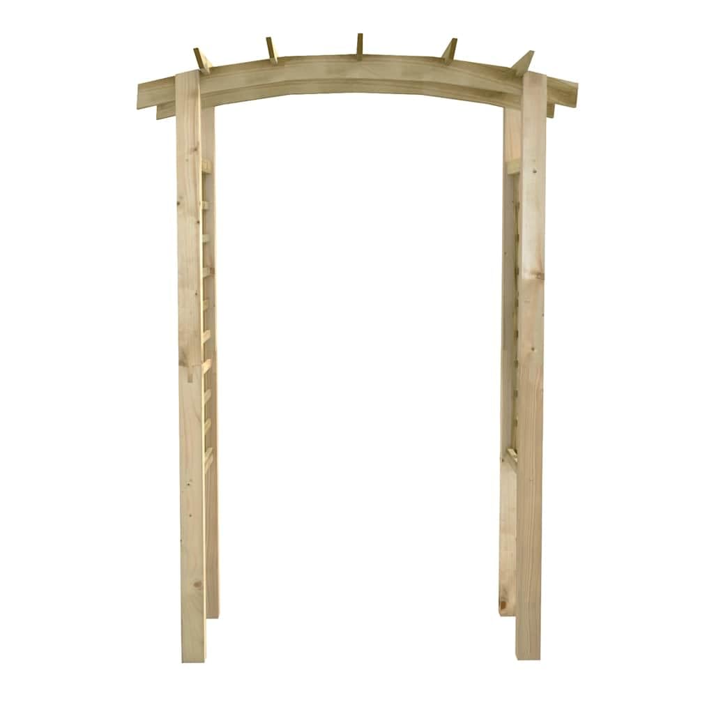 vidaXL Gartenbogen aus Kiefernholz, 150x60x210 cm, wetterfest, Rankhilfe für Kletterpflanzen, Holzpergola für Garten, Terrasse oder Hinterhof