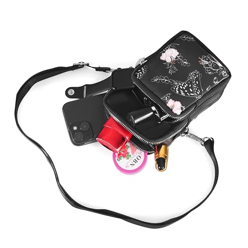 Image of Crossbody Mobile Sling Bag for Women |Stylish Phone Pouch with Detachable Strap & Adjustable Keychain|Mobile Purse|Versatile Mobile Pouch for Women
