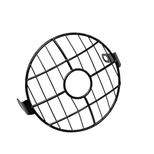 Couvercle grille phare pour protection de phare universelle pour moto 6,5 pouces en métal