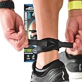CROSSTRAP Achilles Strap by MDUB Medical Prevent Achilles Tendonitis Running, Cycling, Hiking, Outdoor Sports (Black, 1 Pack Large)