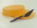 Original Tupperware TUPPERWARE Junge Welle Kuchenform rund orange Torty + Tortenheber schwarz-lila