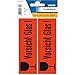 Produktbild HERMA 5739 Vorsicht Glas Aufkleber, 10 Stück, 39 x 118 mm, selbstklebend, klein, Warnhinweis Etiketten für zerbrechliche Warensendungen, Papier Umzugs-Etiketten, neon leuchtrot