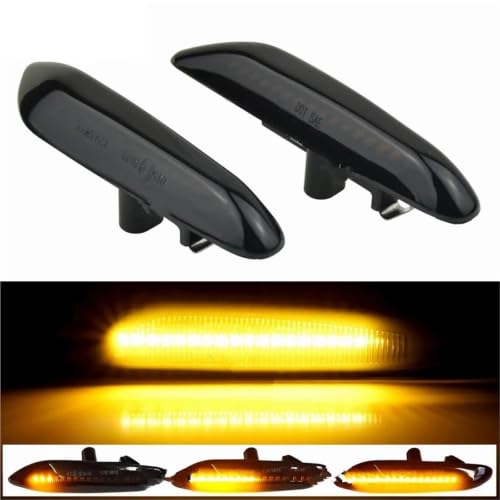 Intermitentes laterales LED para BMW E46 E60 E90 y X3 E83 luz secuencial color ambar 6
