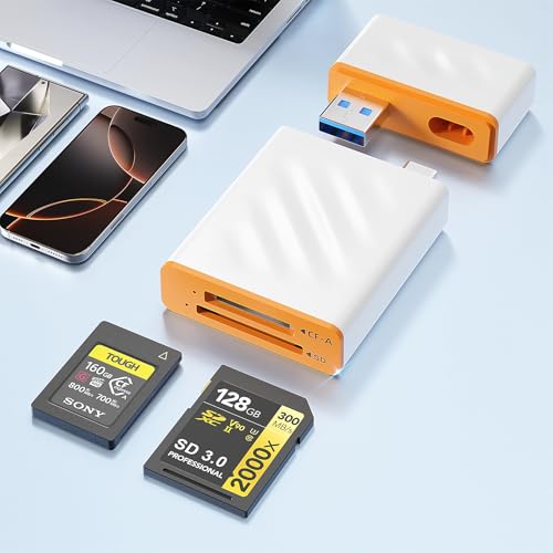 Amazon.co.jp: 10Gbps CFexpress Type A & SD カードリーダ 2 in 1