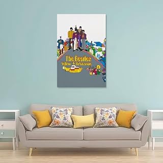 YBRAVO Poster des Beatles sur toile – Impression d’art moderne pour chambre à coucher – 40 x 60 cm - Les Beatles, Paul McCartney, John Lennon, RIngo Starr, George Harrison YBRAVO Poster des Beatles sur toile - Impression d'art moderne pour chambre à coucher - 40 x 60 cm – Image 2