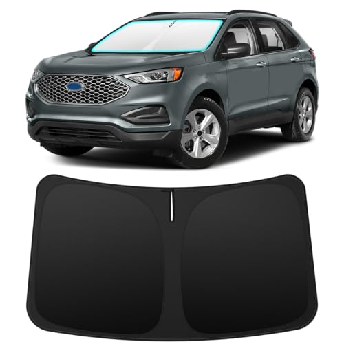 Image of INSAUTO Custom Fit Windshield Sun Shade for Ford Edge 2015-2024 | Foldable Front Window Sunshade Car Accessories, UV & Heat Reflector, Keeps Interior Cool, Includes Storage Bag