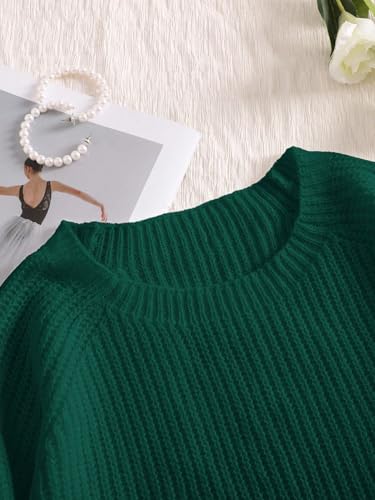 Image of SHENHE Women's Plus Size Sweaters Bow Cutout Crewneck Long Raglan Sleeve Knit Tops Chunky Sweaters