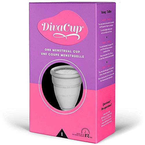 DivaCup Menstrual Cups Model 1. 100 MedicalGrade Silicone, BPAFree