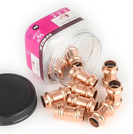 Raccordo Pex Ottone Giunti Pex In Ottone Senza Piombo 3/8" - Confezione Da 10 Pezzi Per Impianti Idraulici Accoppiamenti Pex Senza Piombo - Foto 13