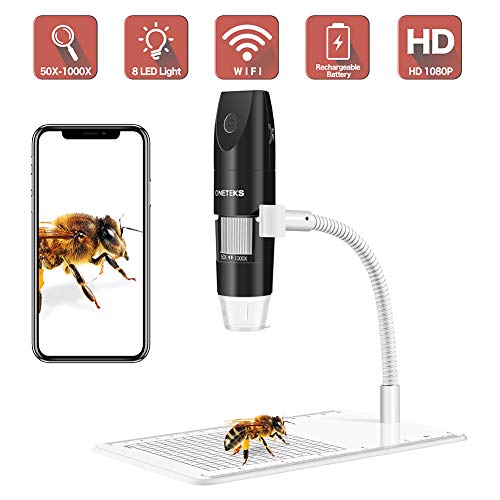 Wireless Digital Microscope, 50X to 1000XUSB Digital Microscope, Flexible Arm Observation Stand