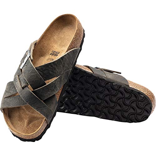 Image of Oiled Leather Lugano Sandals by Birkenstock