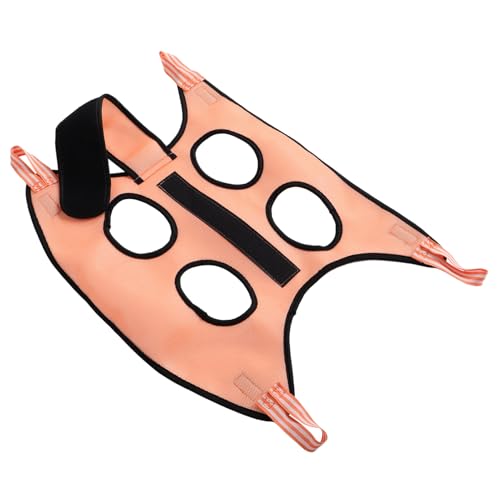 VICASKY 1 セット ペットグルーミングハンモック グルーミングハーネス 犬の爪切り用スリング 猫のグルーミング サンドイッチメッシュ Light Brown