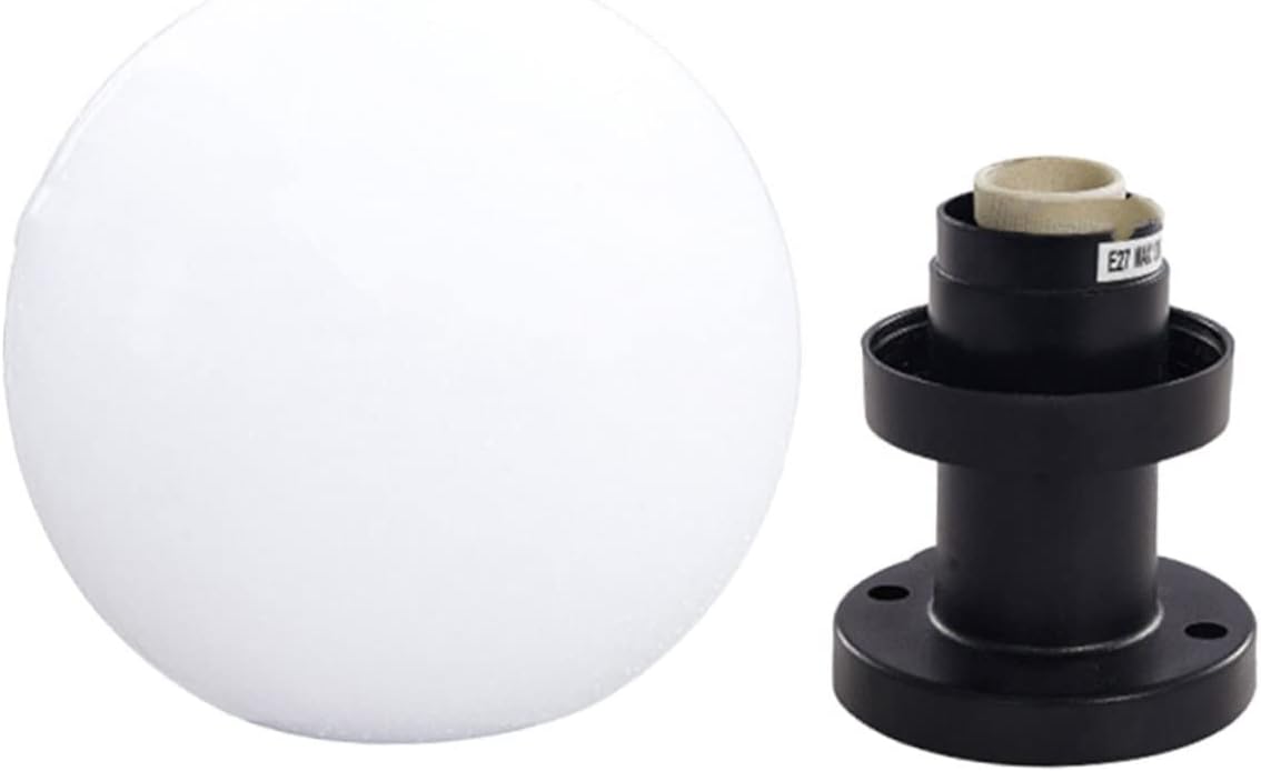Veemoon Post Light Fence Lights Round Mail Acrylic Outdoor Post Light