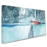 Größe: 40 cm x 75 cm x 0,3 cm (15,8 x 29,5 x 0,12 Zoll). Kleines Rechteck-Mauspad für Home-Office-Desktop-Arbeiten oder Geschäftsreisen.