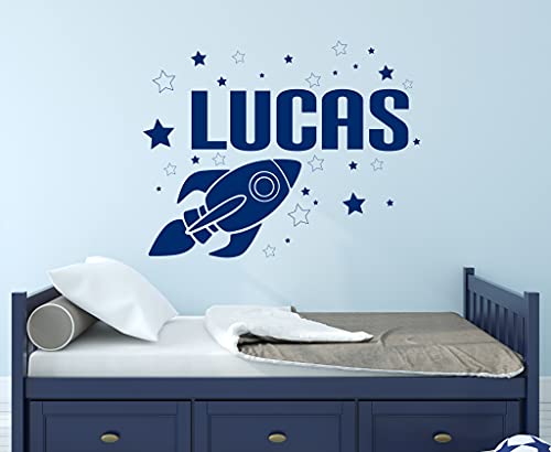Vinilo Decorativo Personalizado Cohete 28 pulg x 22 pulg miniatura 2