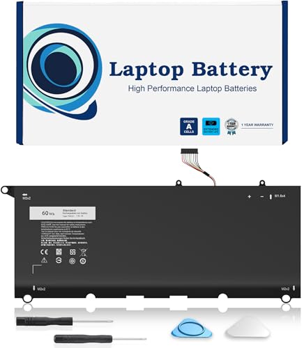 New 60Wh PW23Y Laptop Battery for Dell XPS 13 9360 13-9360-D1605G 13-9360-D1605T 13-9360-D1609 13-9360-D1609G 13-9360-D1705G 13-9360-D1805T 13-9360-D1805TG Series P/N PW23Y TP1GT 0TP1GT RNP72 0RNP72
