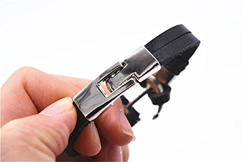 University Trendz Multi Strands Leather Charm Friendship Bracelet for Men 2