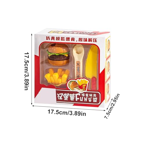 Kids Meals, Fake French Fries Toys, Fast Food Play Kitchen, Interactive Playtime Experience, Teaches Sharing Social Skills, Learning & Education Items, Colorful Set for Boys Girls Baby Student – Image 6