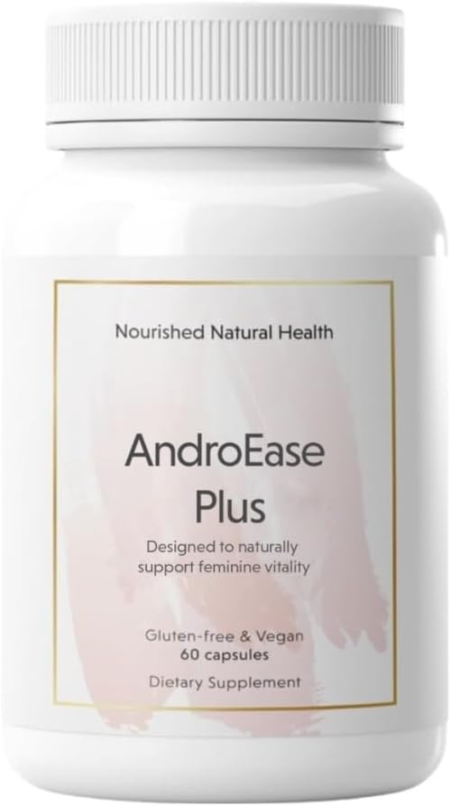 Nourished AndroEase Plus for Women’s Health – Vegan Supplement with Zinc & Saw Palmetto for Wellness Support, Vitality, and Daily Balance – Natural Formula for Women’s Care (60 Capsules)