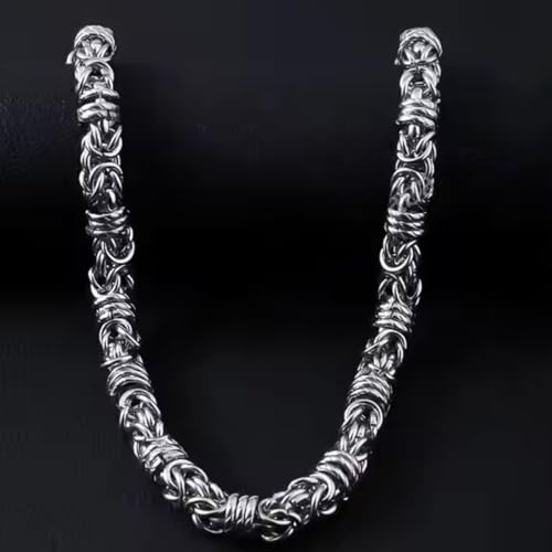 Image of THE MEN THING Chain for Men, Luxury Pure Titanium Steel Chain | Silver Stainless Steel Chain | Necklace Jewellery for Men & Boys