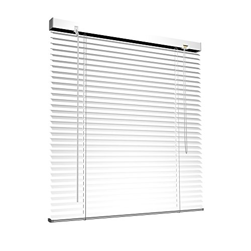 Victoria M. Aluminium Jalousie, 80 x 175 cm, weiß, Jalousie ohne Bohren, inkl. Klemmclips