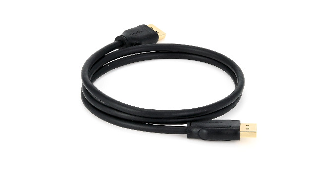 Good Connections Cavo DisplayPort 1.4-8K @60Hz / 4K @240Hz / 144Hz - 32,4 Gbps - Premium - Cavo di collegamento - Spina dorata con bloccaggio/blocco, schermatura tripla - Nero - 0,5 m/50 cm