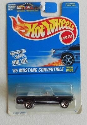 Amazon.com: Hot Wheels '65 Mustang Convertible Purple Blue #455