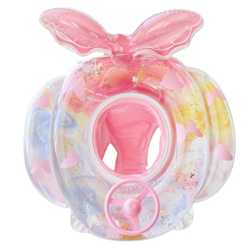 Flotteur de piscine pour bébé et tout-petit 1 à 4 ans avec bouée siège et volant de jeu