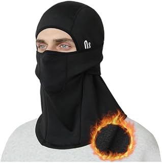 [PALAME] バラクラバ 冬用 ネックウォーマー 防寒 【360°蓄熱保温・極暖裏起毛・最新通気孔デザイン・息苦しくない】 目出し帽 防風 保温 暖かい 柔らかい 伸縮性 自転車 バイク スキー アウトドア 男女兼用