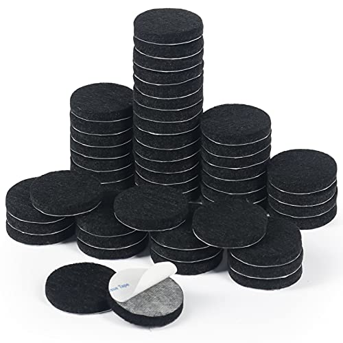 Furniture Pads Floor Protectors,50 Pieces 5mm Thick Felt Pads for Furniture Feet Chair Leg Protectors(Black)