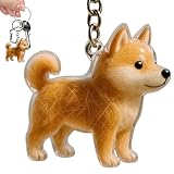 犬の抜け毛取りキーホルダー,犬形ペット毛ボトル | ペンダント型チャーム収納容器 女性男性子供ファン財布ハンドバッグ対応