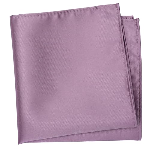 Image of Boy's Solid Tie with Pocket Square Set, Regular Necktie for Children and Kids, Self-Tied