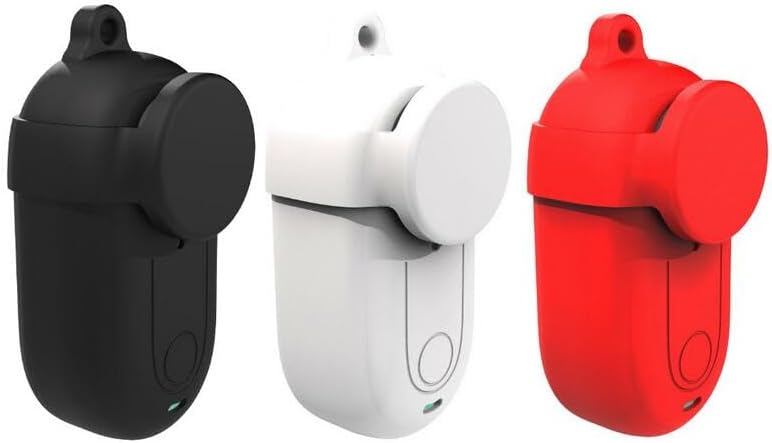 Miniatura 8 de Coyktonty - Funda de silicona 2 en 1 + cubierta de lente para Insta360 GO 3, funda protectora de silicona (negro)