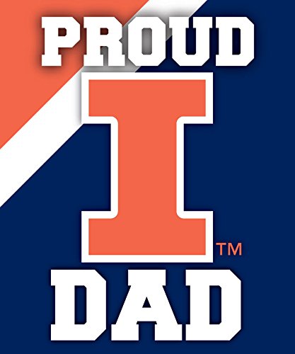 Illinois Fighting Illini 5 x 6-Inch Proud Dad Magnet Single Officially Licensed Collegiate Product