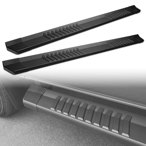Estribos de aluminio Armordillo 6" estilo OE con franjas de polímero miniatura 1