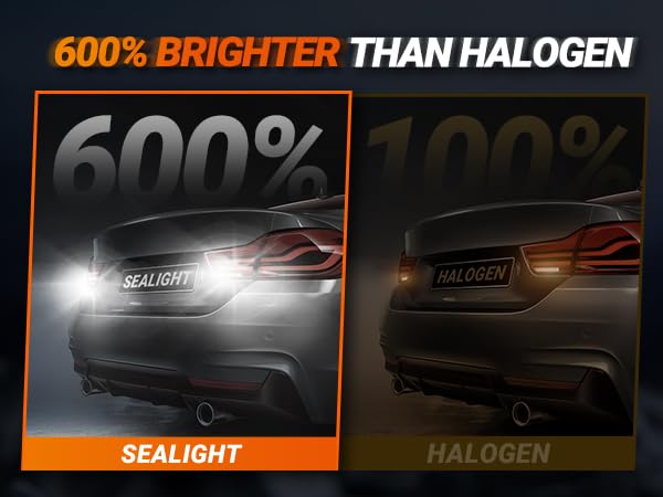 Image of SEALIGHT 1157 LED Bulb White, Anti Hyper Flashing 7528 BAY15D LED Bulbs for Reverse Light, Turn Signal Light, Parking DRL Tail Brake Lights, 6000K White, 2 Pack