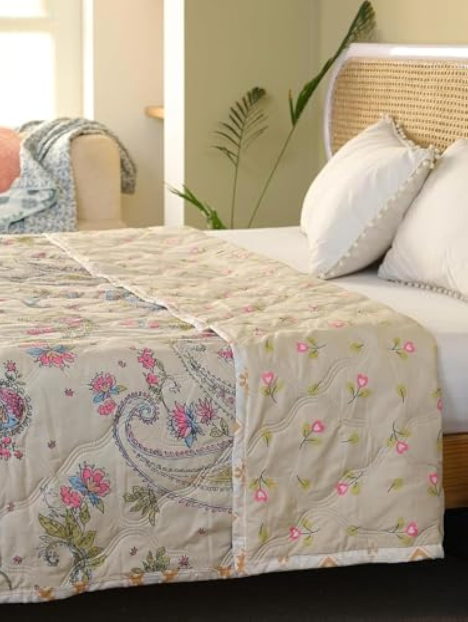 Premium Ultrasonic Comforter for Single/Double Bed, Reversible