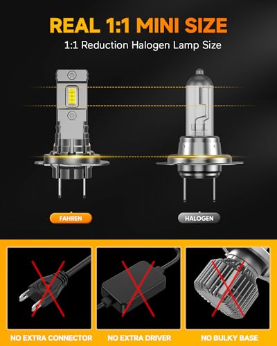 Fahren RELFXFRNCRH7 2024 Upgraded H7 Bulb,18000Lm 600% Super Bright H7 Lighting Bulb thumb #3