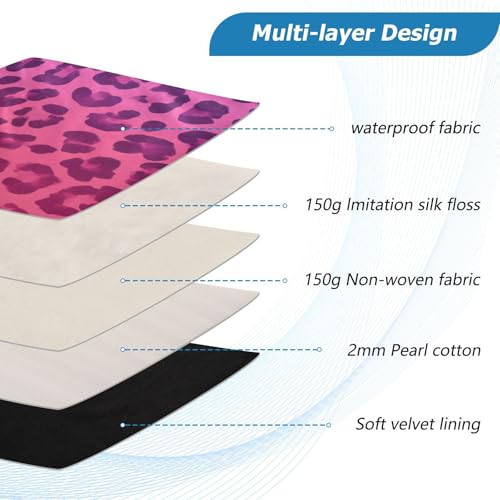 Funda para portátil ALAZA Leopard rosa 13-14 pulgadas miniatura 4