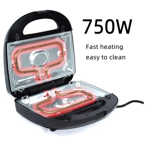 8 in 1 Electric Sandwich Maker, Panini Press Grill and Waffle Iron Set with 7 Pairs Removable Non Stick Plates Multifunction Automatic Temperature Control Donut Maker by Zerodis - Image 6