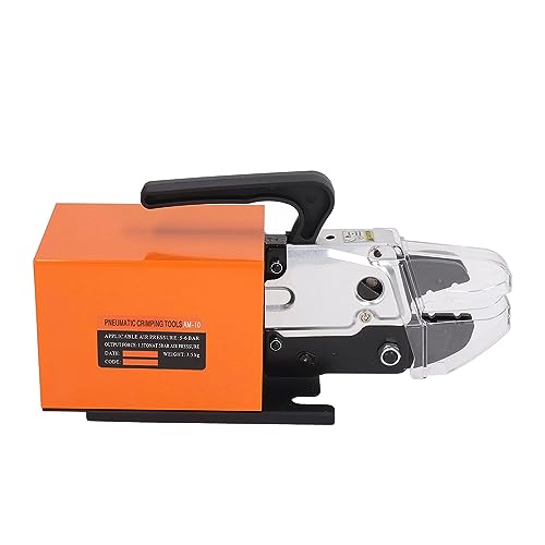 Herramienta de Enggir de Manguera de Aire, Herramienta de Enggir de Manguera Hidráulica Hidráulica Primper Air Potente de Alambre de Alambre Neumático de Aluminio con 4 Set para Equipos de Máquina
