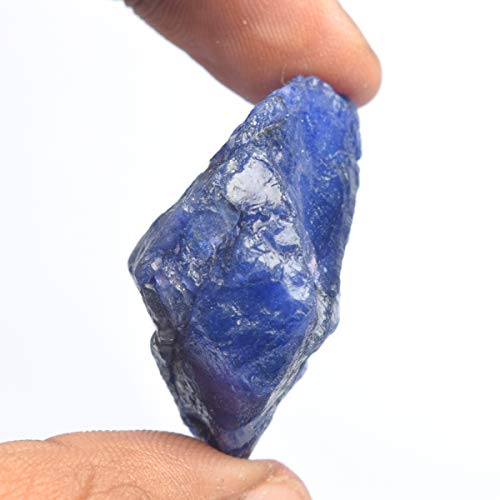 Gemhub Natural Raw Rough Gemstone 87.00 Ct Rare Blue Sapphire Loose Gemstone For Reiki And Energy Crystal #TOP2