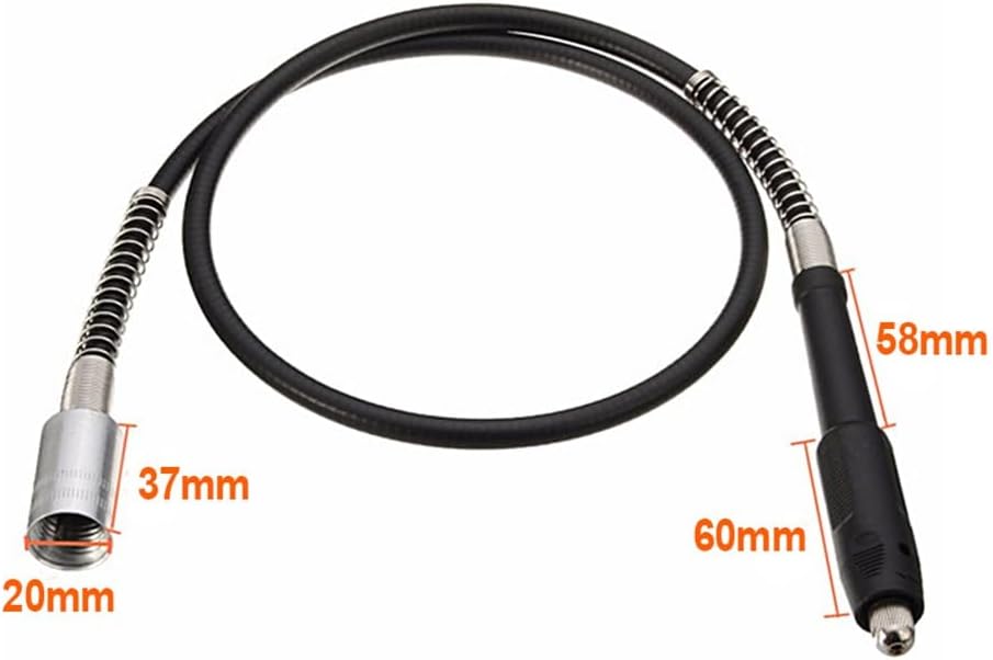 Drill Shaft Extension Elongation Axis Keyless Chuck Compatible Tool Accessory Attachment