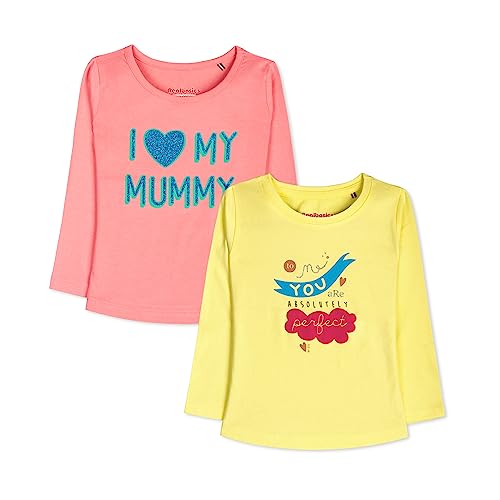 Image of Real Basics Girls Regular Fit Full Sleeves Tshirt (Pack of 2)