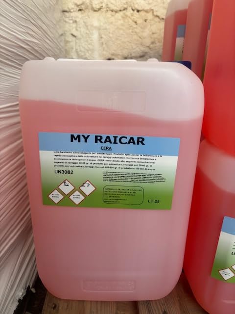Cera auto lavaggio cura dell'auto professionale tanica da 25lt profumato effetto lucida ACCESSORI AUTO SHOP RAICAR