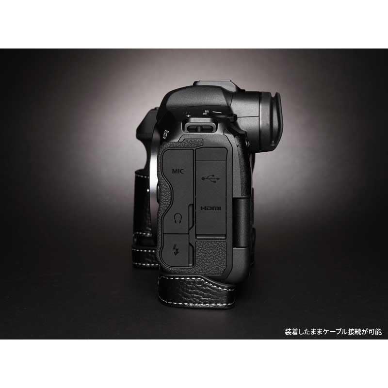 Amazon.co.jp: Canon EOS R5 専用 レザー ケース Black ブラック