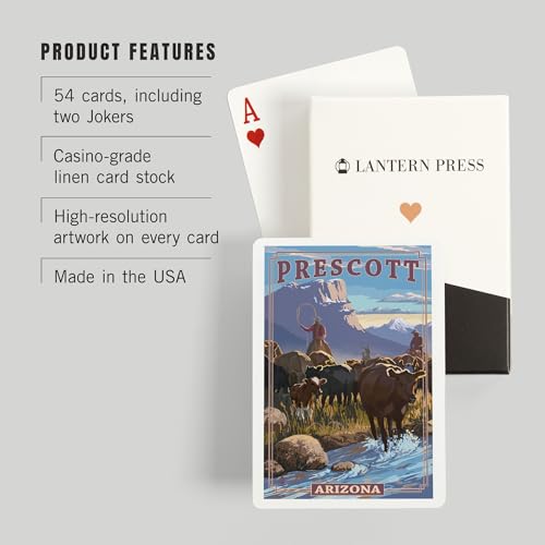 Baraja de Poker Prescott Arizona 52 Cartas Tamaño Póker miniatura 3