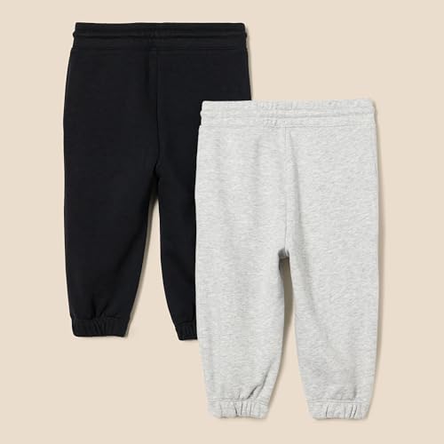 Amazon Essentials Boys and Toddlers' Cotton Joggers, Pack of 23