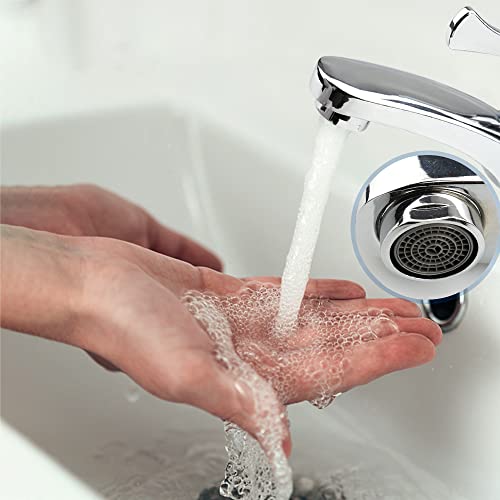 quiodok Bathroom Taps Modern Style Basin Faucet Single Lever Cold Water Sink Taps with Filter Single Cold Water Faucet for Kitchen Bathtub Washroom - Image 2